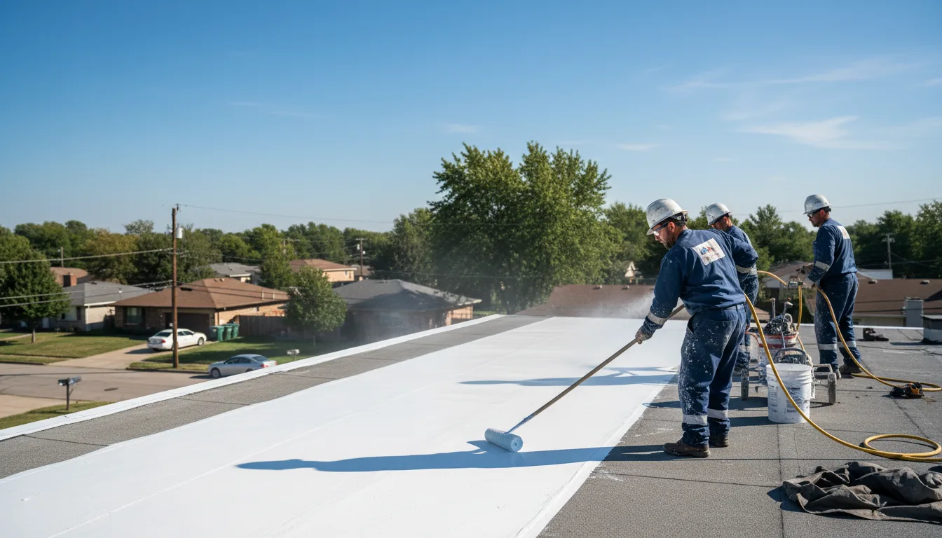 Commercial roof coating in Biggsville, IL near me
